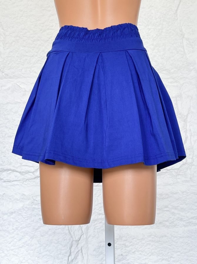 Falda Plisada Azul