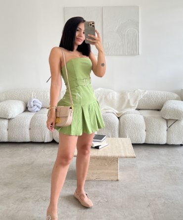 Vestido Strapless Verde