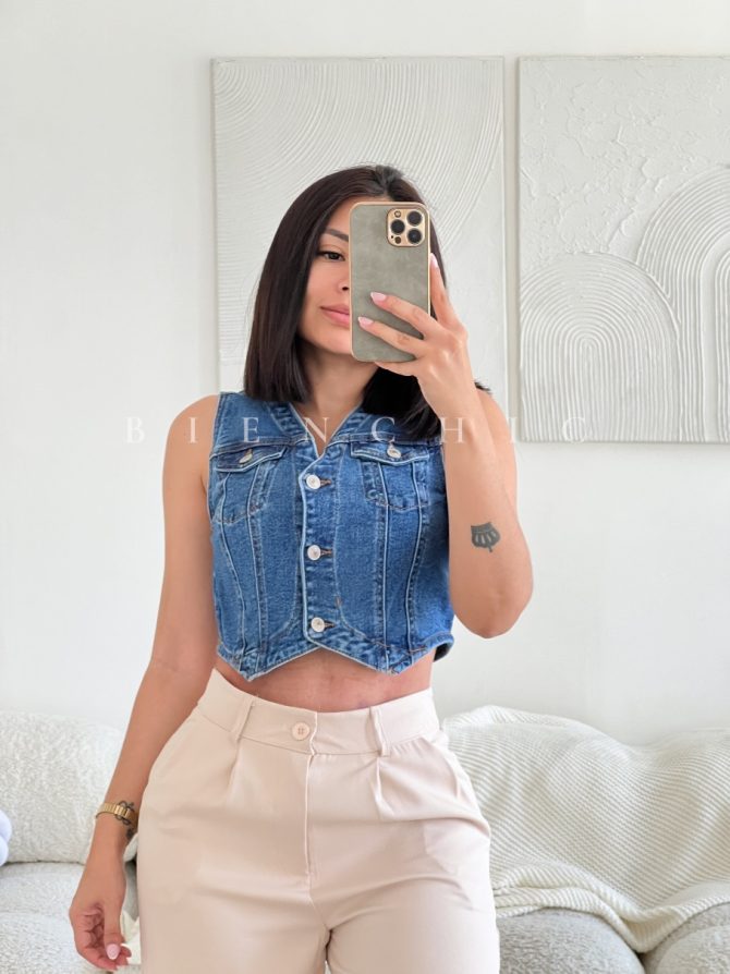 Chaleco de Jeans Ysa