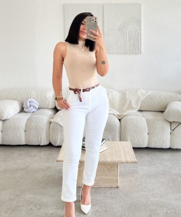 Pantalón Blanco Skinny Sofia