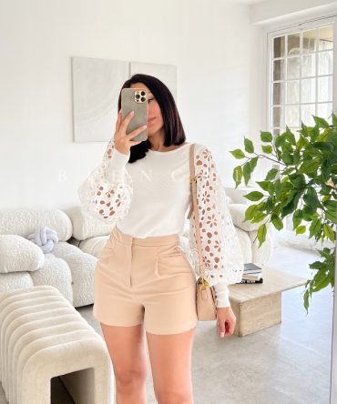 Sueter Blanco con Detalle en Manga