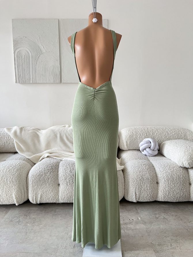Maxi Vestido Con Abertura Tiara