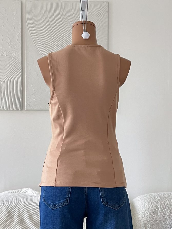 Chaleco Beige Gisselle