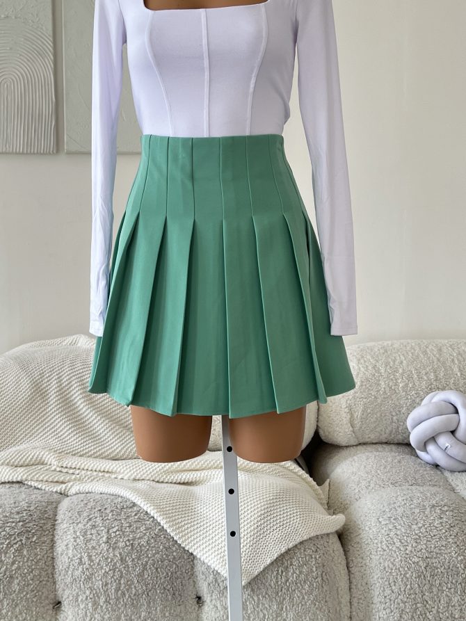 Falda Plisada Verde