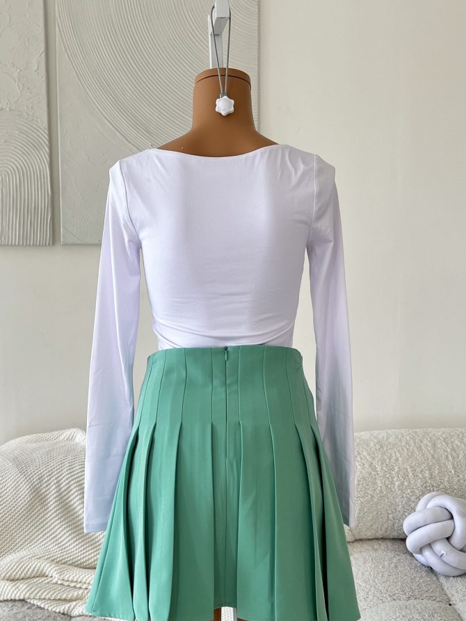 Falda Plisada Verde