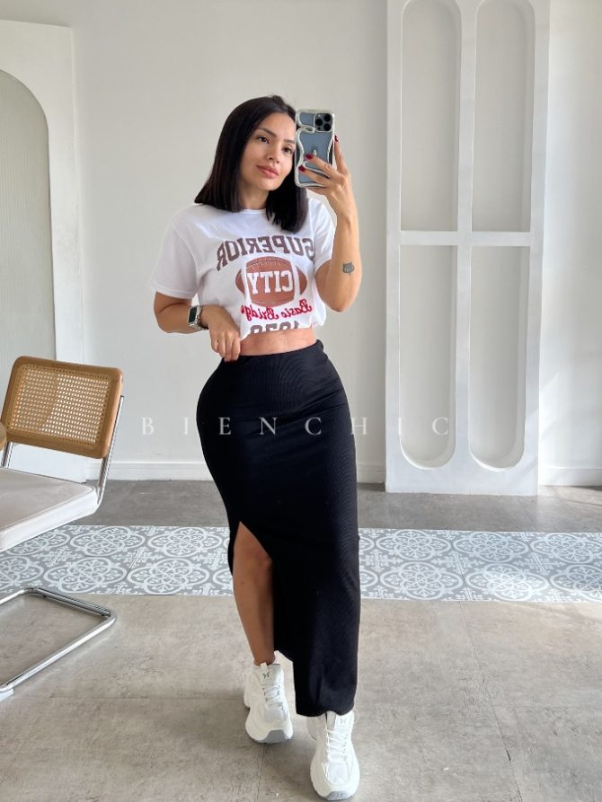 Falda tubo maxi laila