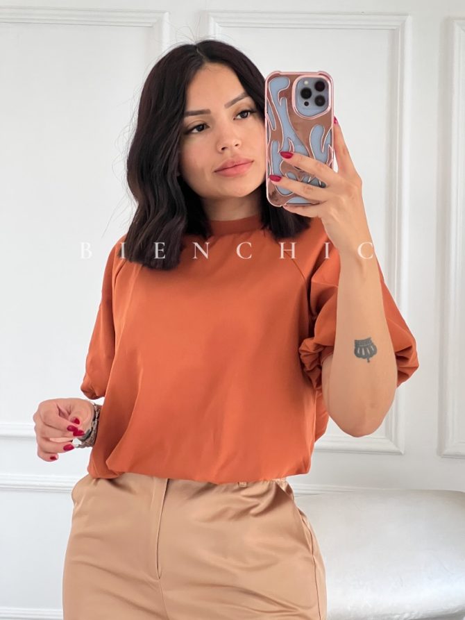 Blusa Cocoa Ladrillo