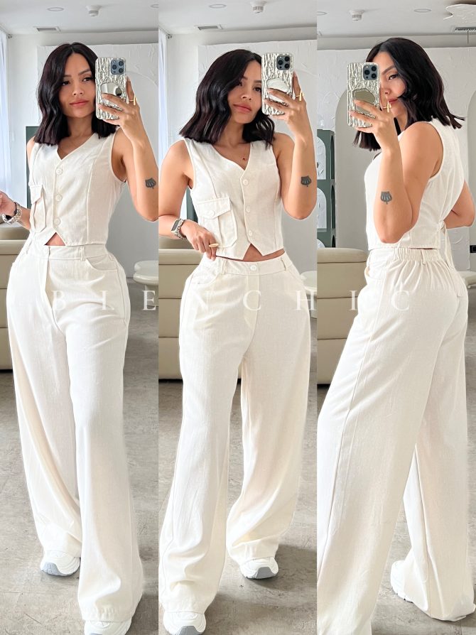 Conjunto (Set) de Lino Rose