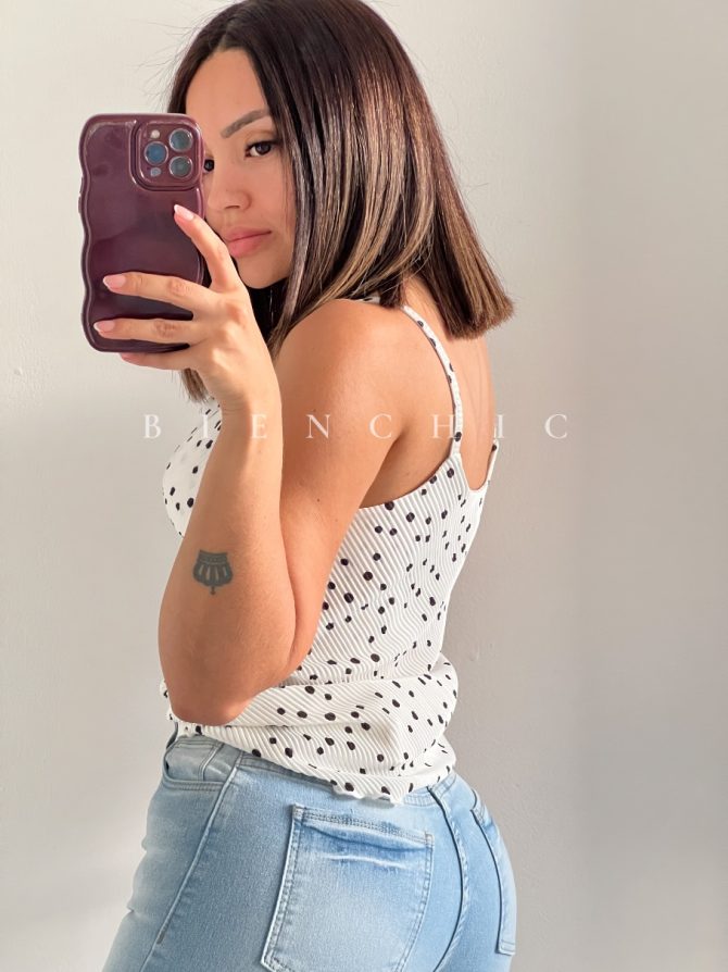 Camisa Satinada de Tiras Flavia