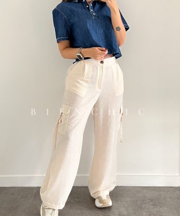 Pants de Lino Cargo Isla