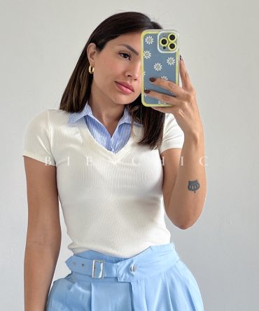 Top doble cuello Fania