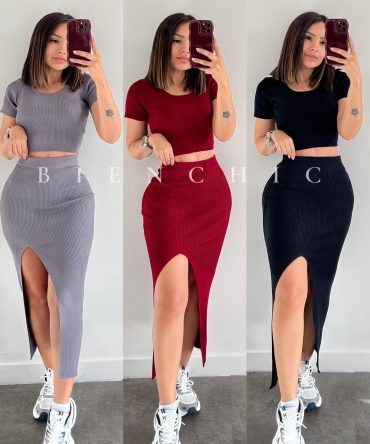Conjunto (Set) Falda y Top Lis