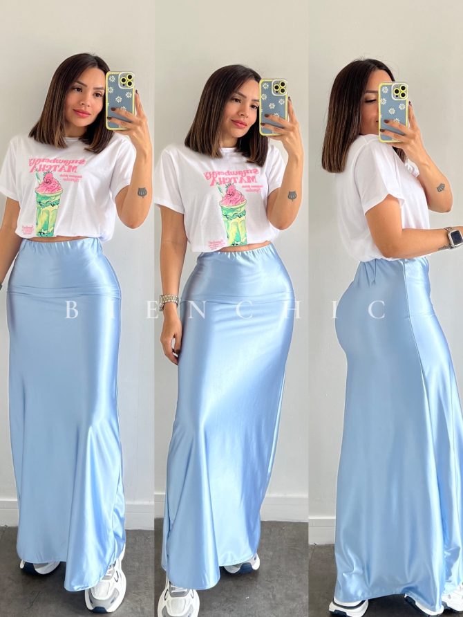 Falda Seda Aura