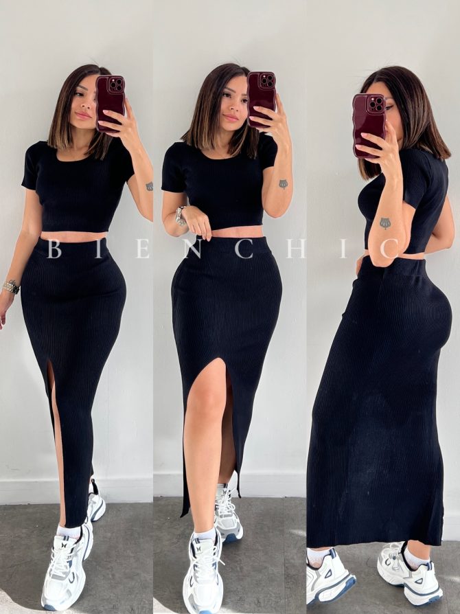Conjunto (Set) Falda y Top Lis