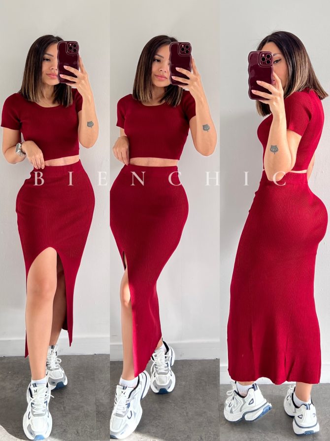 Conjunto (Set) Falda y Top Lis