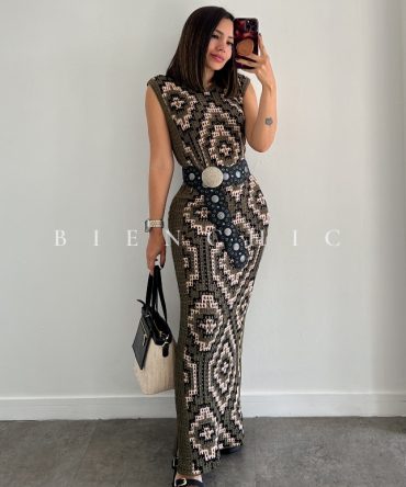 Maxi vestido tejido Kori