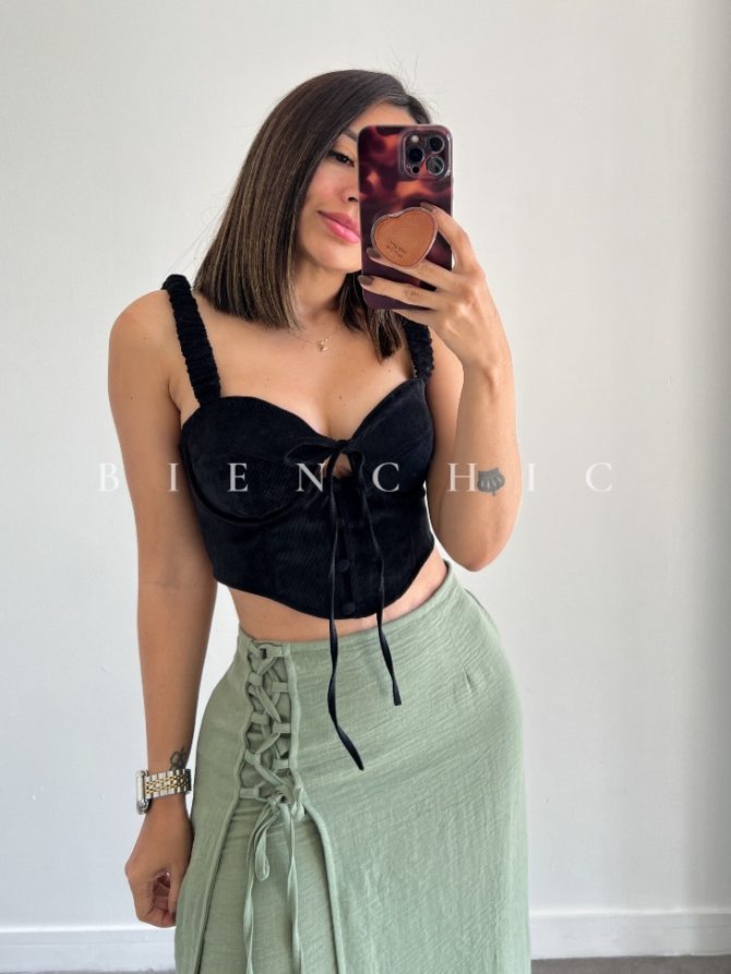 Bustier Negro Kim