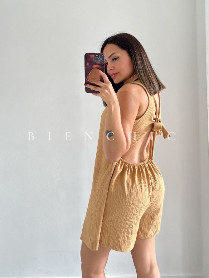 Romper braga corta Camel Luisa