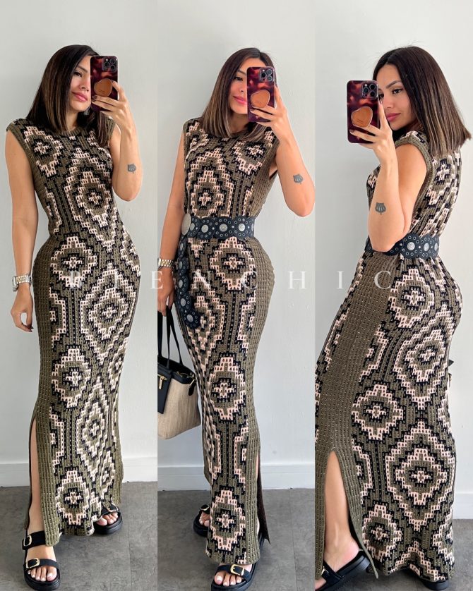 Maxi vestido tejido Kori