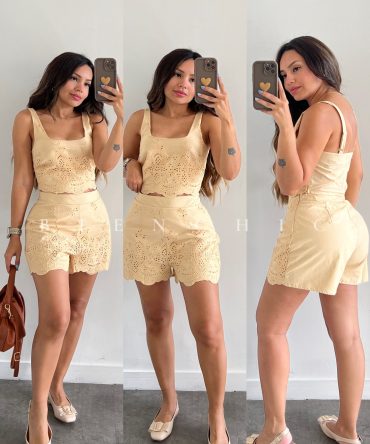 Conjunto Bordado Scarlett