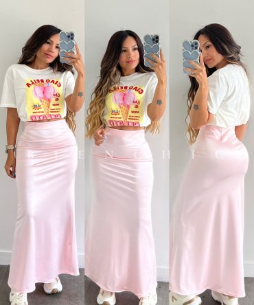 Falda Satinada Paula ST7
