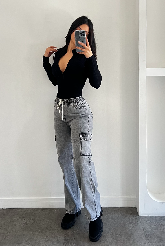 Body Negro Cierre Gisel - Imagen 2