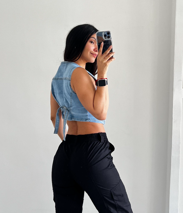 Chaleco Jean Botones Alexa - Imagen 7