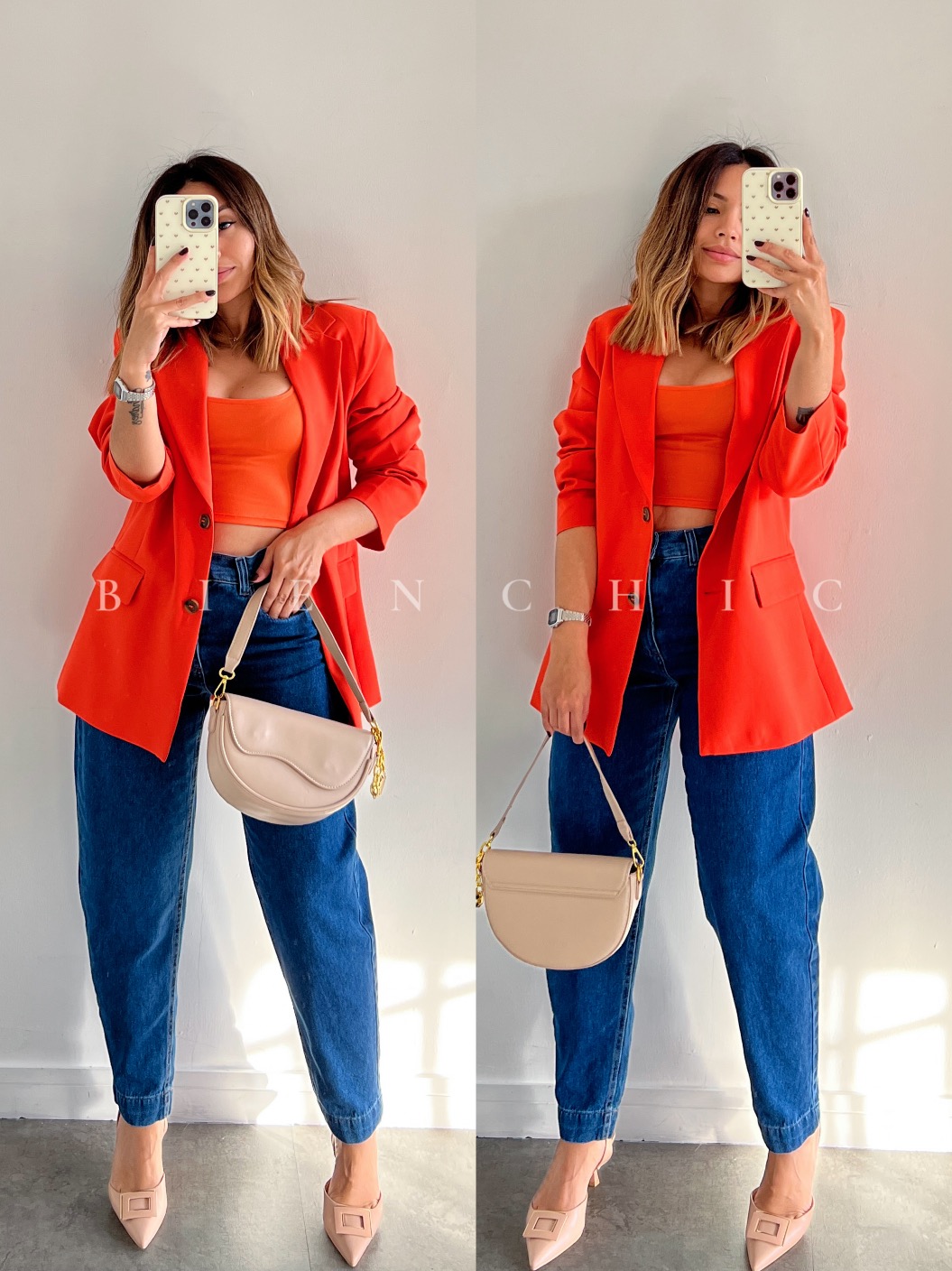 Blazer Love Naranja Amanda - Imagen 5