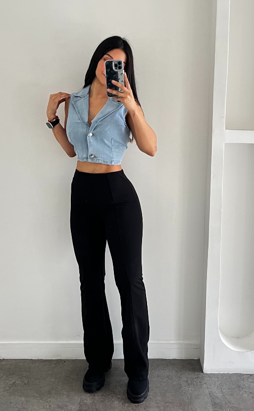 Chaleco Jean Solapa Morgan - Imagen 3