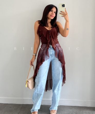 Maxi Blusa  Mesh Monique