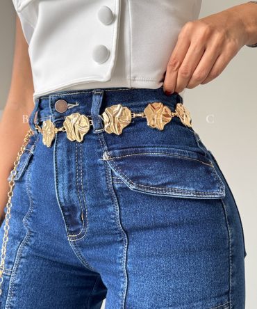 Cinturón Metálico Flores