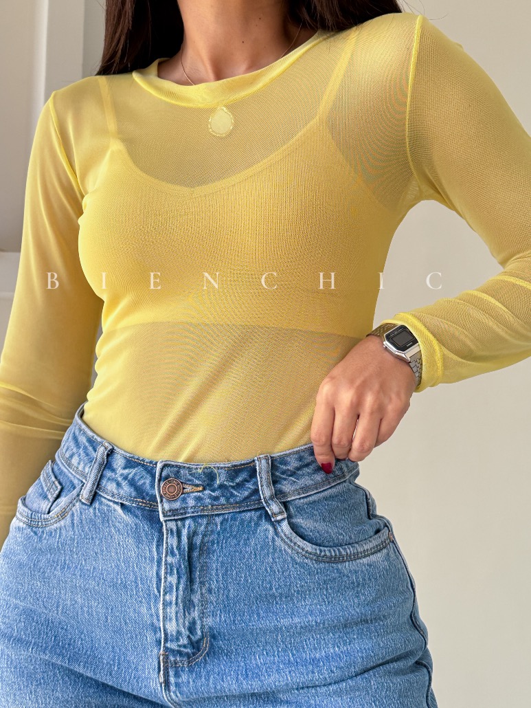 Body Mesh Amarillo Ivy CB6 - Imagen 4