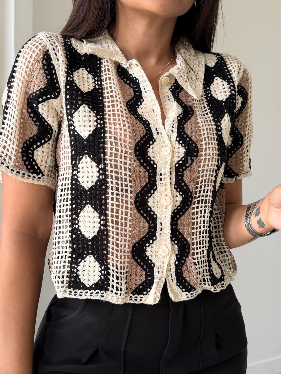 Camisa crochet Karina - Imagen 11