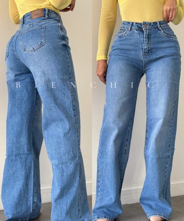 Jeans Chic Oscuro Wide Leg