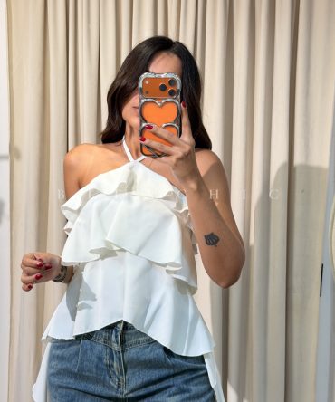 Top de volados Blanco