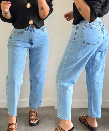 Mom Jeans Fiore Claro