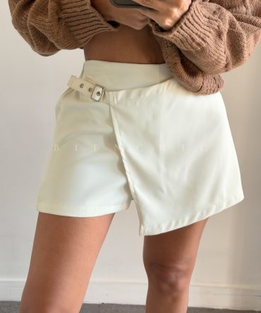 Falda Short Adela Crema