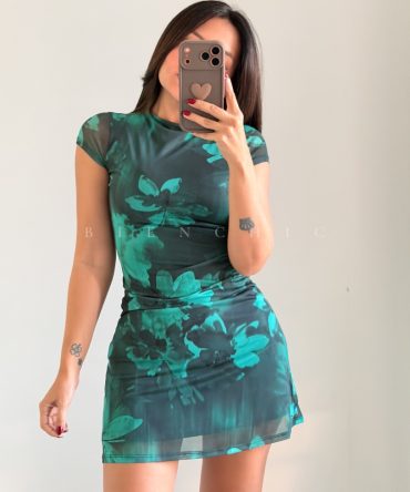 Vestido Mesh corto Tahiel
