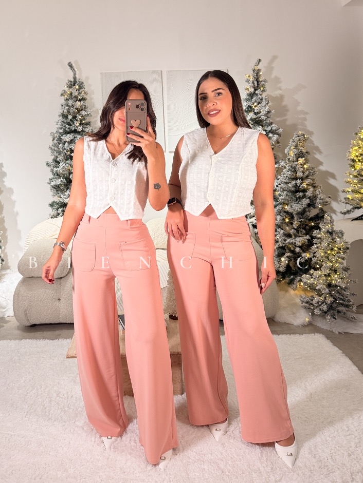 Pantalón de Vestir Rosado Alexa - Imagen 2