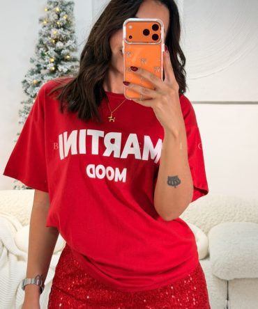 Camiseta Estampada Martini Roja