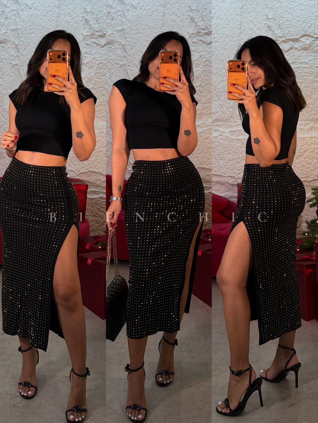 Top con Mangas Basic Negro - Imagen 7