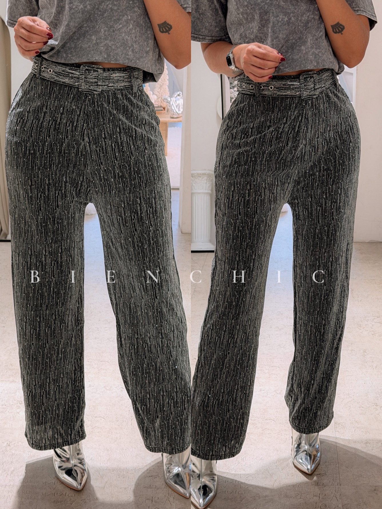 Pants de Cinturon Plateado - Imagen 3