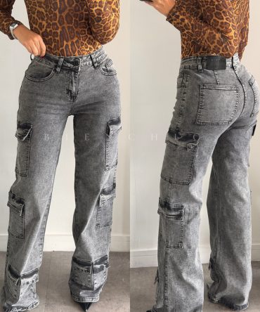 Cargo Jeans Diana Pre-lavado