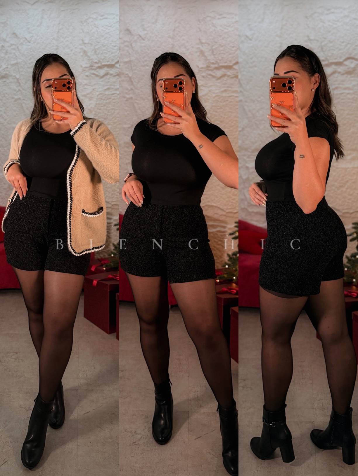 Short Negro de Brillos Iris - Imagen 5