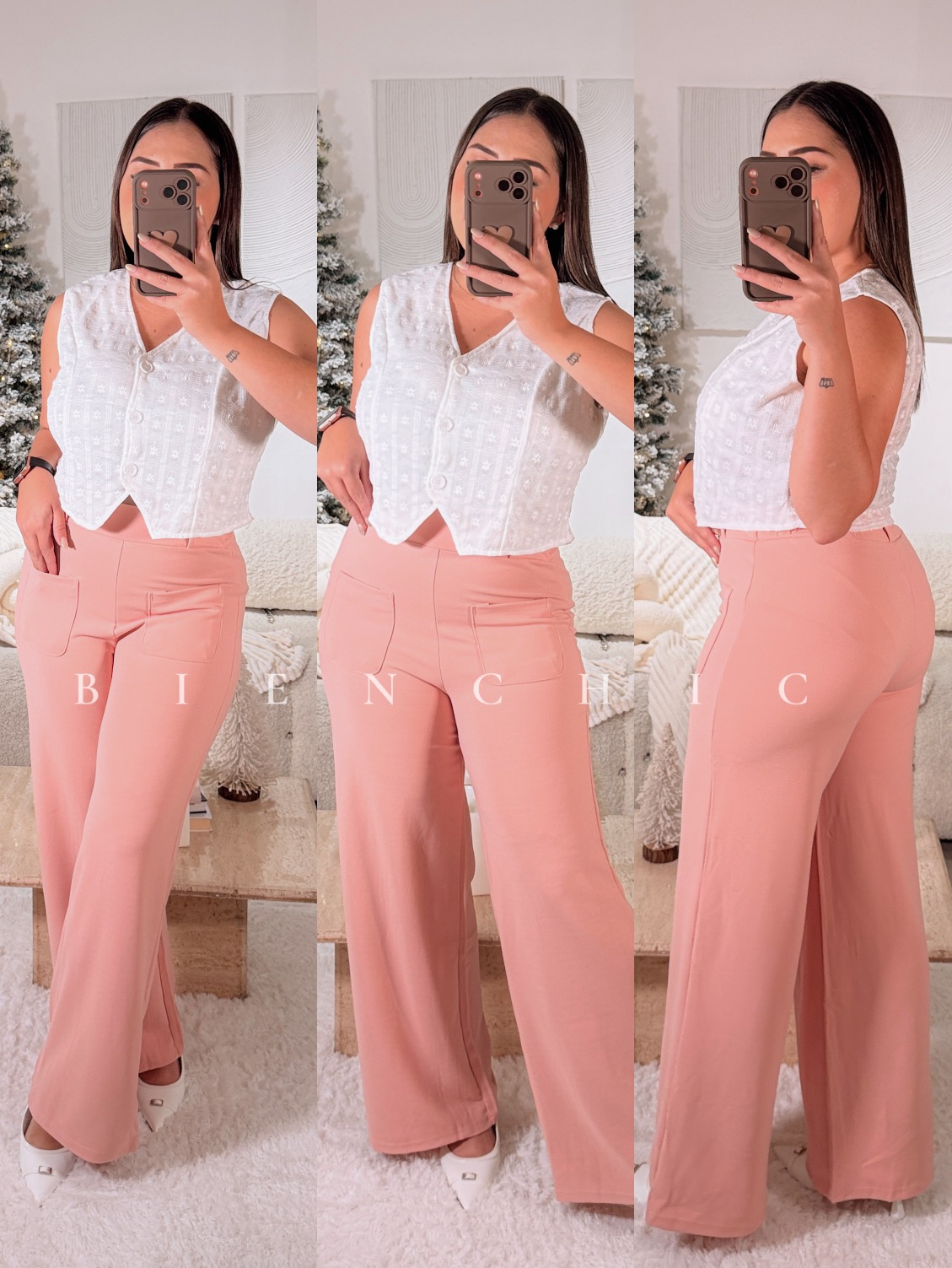 Pantalón de Vestir Rosado Alexa - Imagen 5