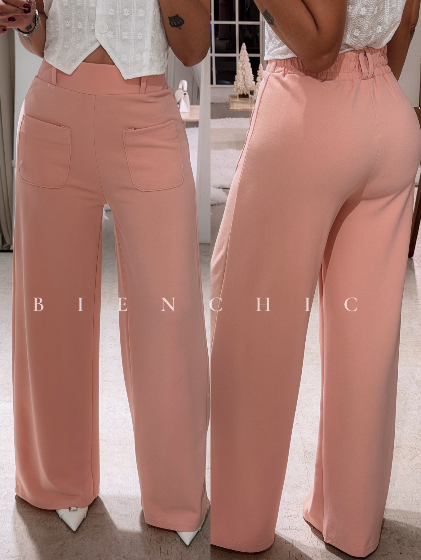 Pantalón de Vestir Rosado Alexa - Imagen 3