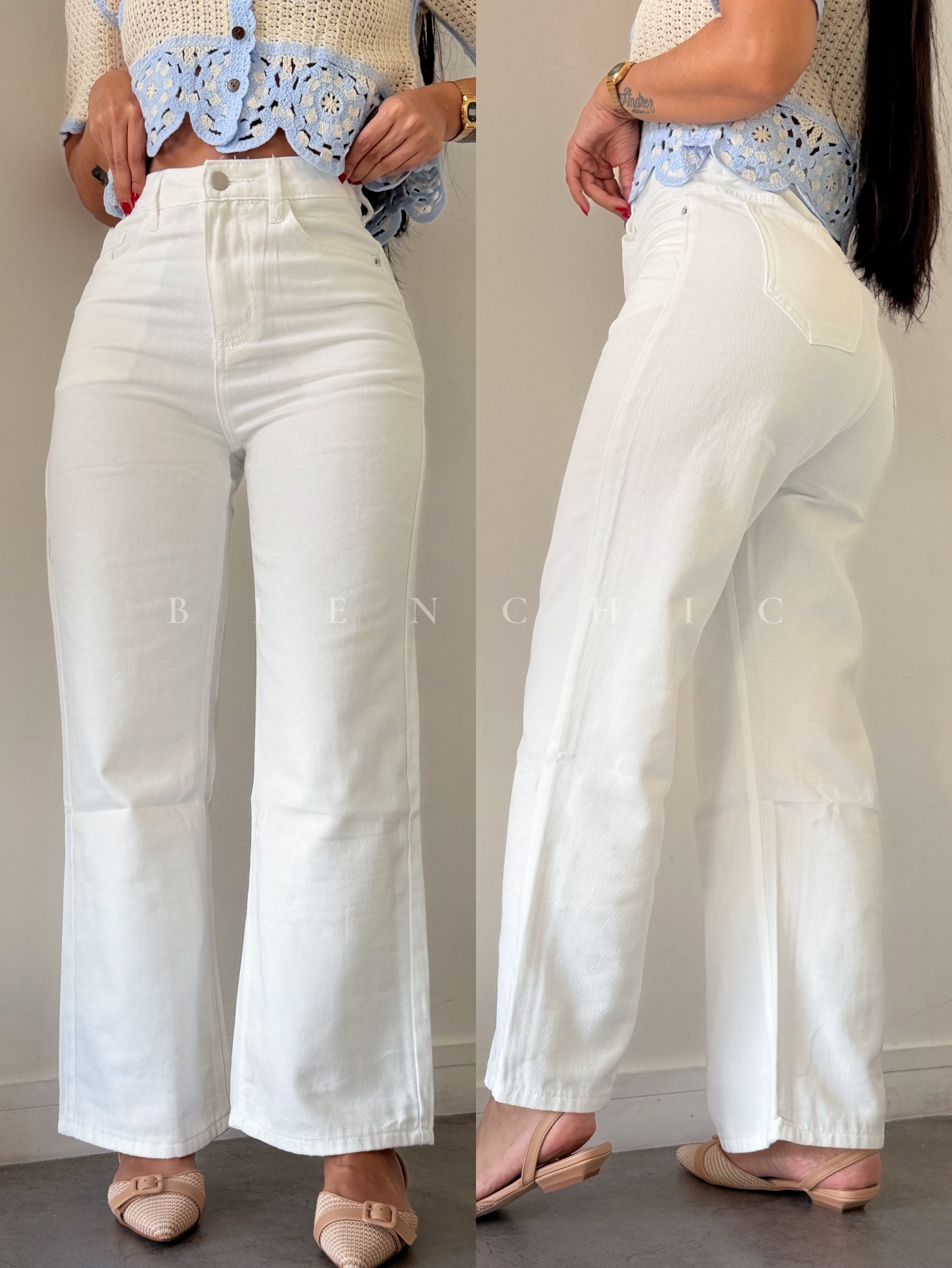 Jeans White Kelly