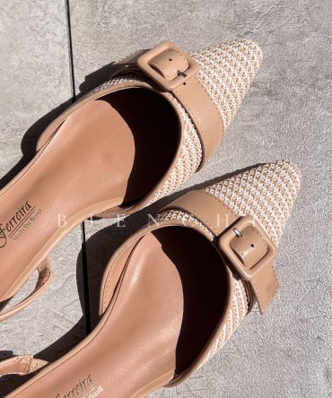 Zapatillas stiletto Beige