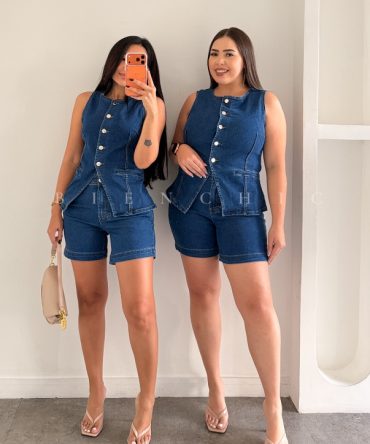 Set de Jeans Oscuro (Short) Laura