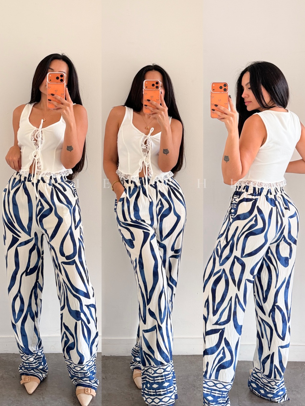 Crop top lace Ada Blanco - Imagen 8